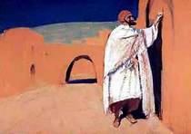 Мухаммед взял кусок кирпича, валявшийся на дороге, и нарисовал на воротах маленький крестик в правом верхнем углу